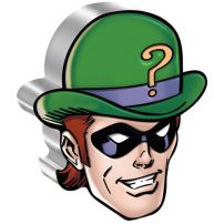 2022 Niue Faces of Gotham Riddler Shaped 1 oz Silver Coin