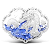 2022 Samoa Dragon Get Water 2 oz Silver Coin with Box & CoA