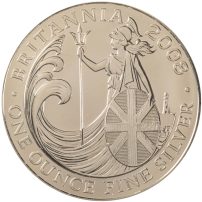 2008 British Britannia 1 oz Silver Coin
