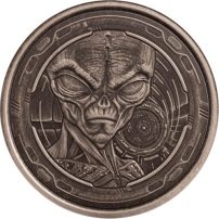 2022 Antique Republic of Ghana Alien 1 oz Silver Coin