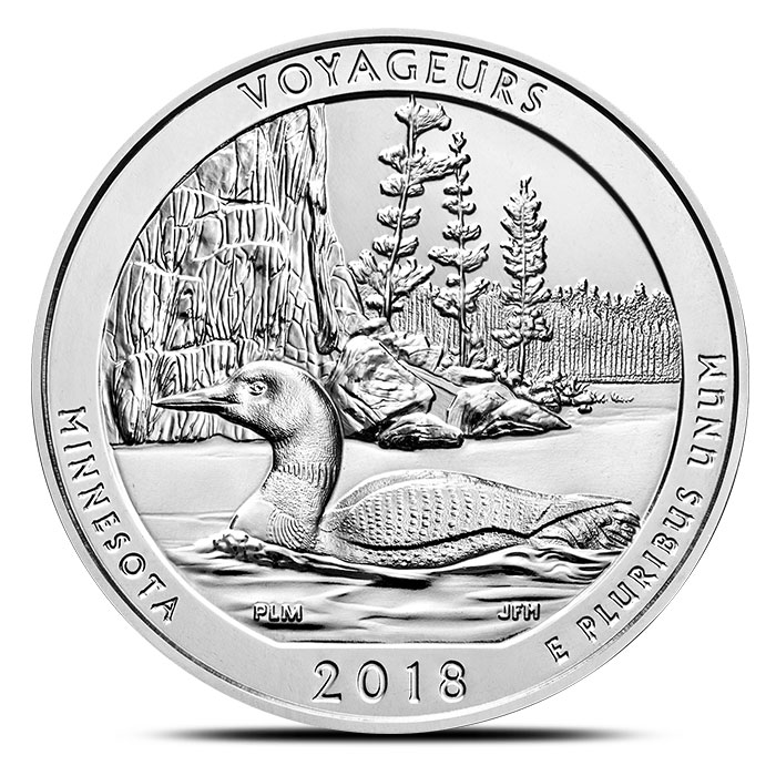 2018 ATB Voyageurs National Park, MN 5 oz Silver Coin