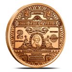 1 oz Copper $2 Banknote Rounds (New)
