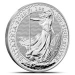 2022 1 oz Silver British Britannia Coins (BU)
