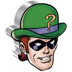 2022 1 oz Silver Niue Faces of Gotham Riddler Shaped Coins