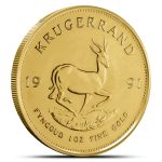1991 1 oz Gold South African Krugerrand Coins