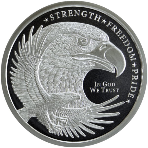 1 oz Silver Round Eagle Golden State
