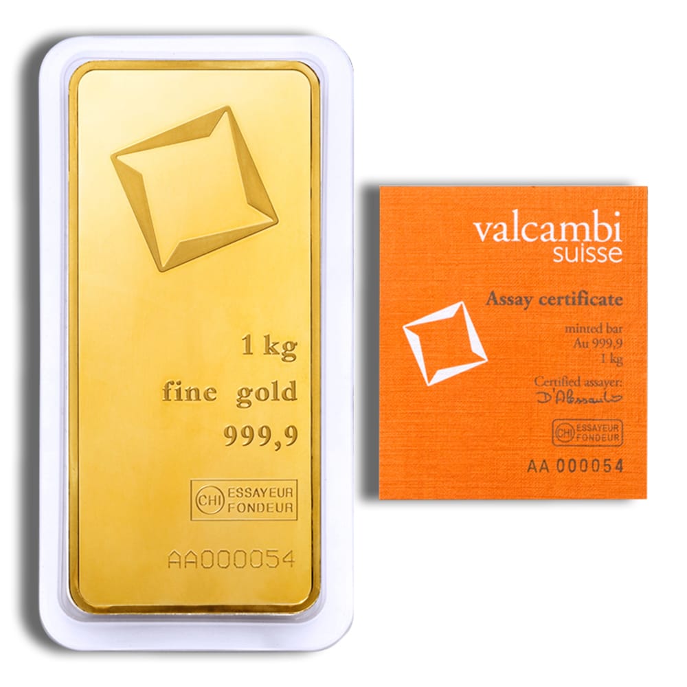 1 kilo Gold Bar Valcambi