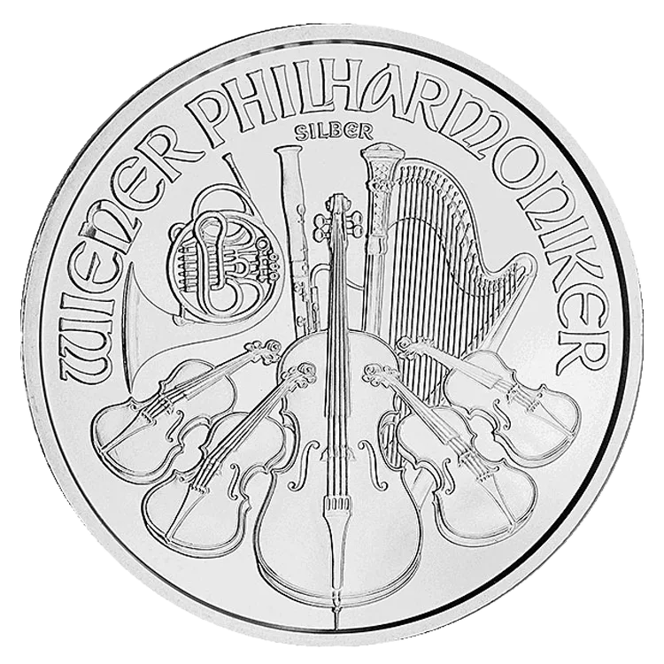1 oz Austrian Silver Philharmonic Coin (Common Date)