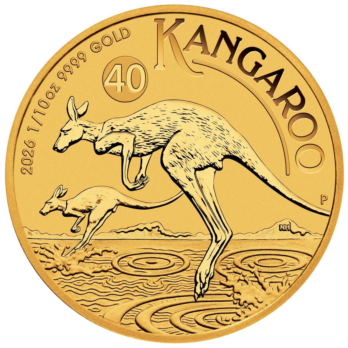 2026 Australia Kangaroo 1/10 oz Gold Bullion Coin