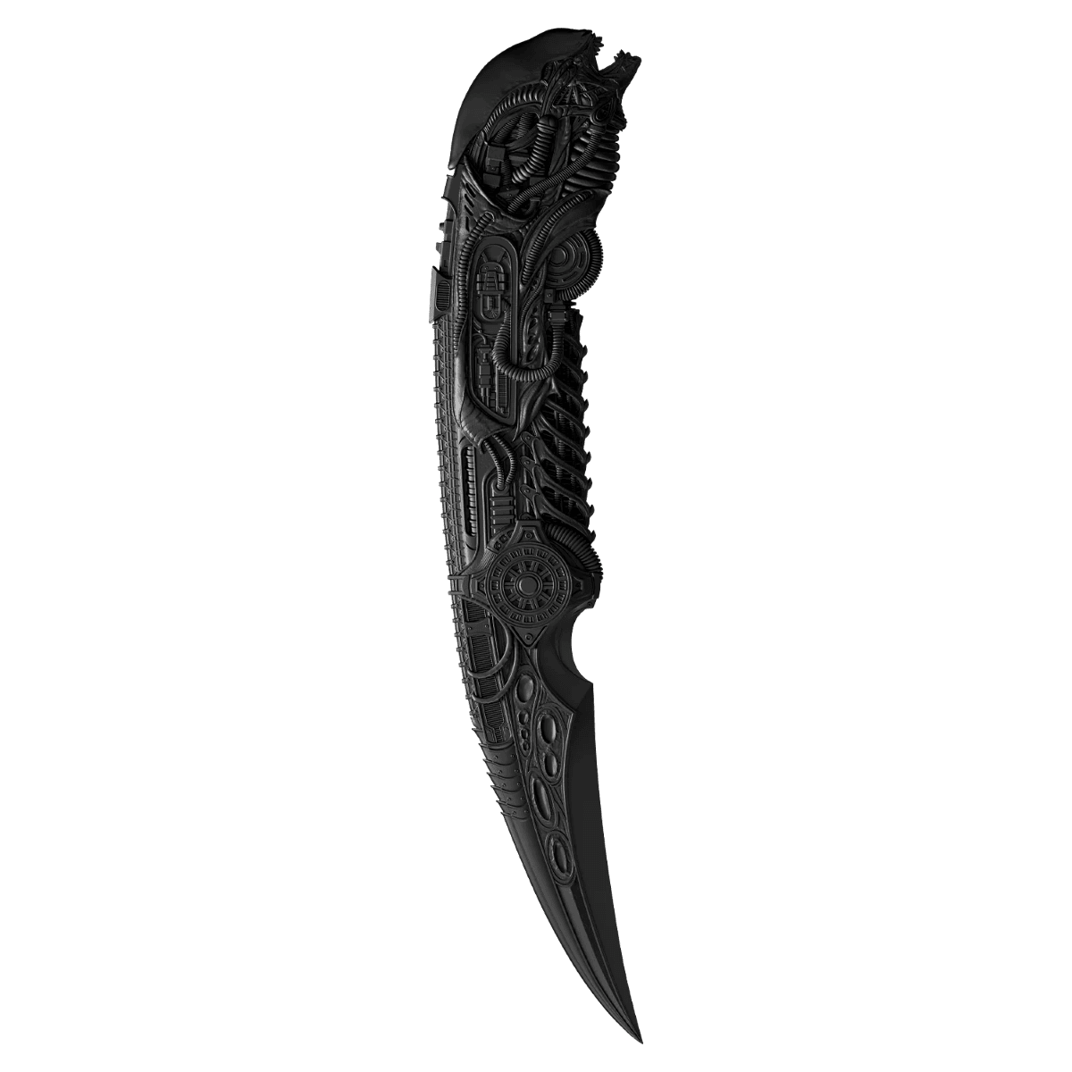 2027 Samoa Alien Dagger 1 oz Silver Black Antiqued Shaped Coin