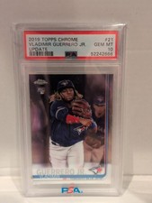 2019 Topps Chrome Update Series Vladimir Guerrero Jr. Rookie No. 21 PSA 10