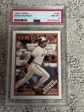 PSA 8 BASEBALL CARD 1988 TOPPS HOF EDDIE MURRAY BALTIMORE ORIOLES