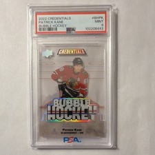 Upper Deck 2022-23 Credentials Bubble Hockey Patrick Kane #BH-PK PSA 9