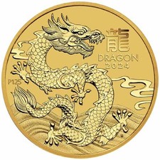 2024 1/10 oz Perth Lunar Year of the Dragon Gold Coin (BU)