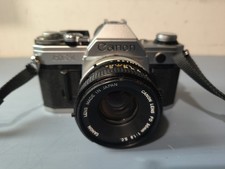 Canon AE-1 Program 35mm SLR Film Camera W/50mm 1:1.8 Lens FD S.C Film Working