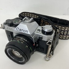 Vintage Canon AE-1 Program Film Camera w/FD 50mm 1:1.8 Lens and Manual