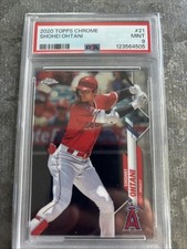 2020 TOPPS CHROME #21 SHOHEI OHTANI PSA 9