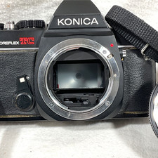 Konica AutoReflex TC 35mm SLR Film CAMERA METERS & WORKS, LENS INOP.