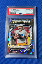 Justin Herbert 3/6 PSA 9 PANINI DOMINATORS Donruss 2025