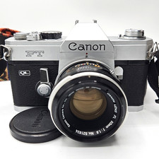 Canon FT QL 35mm SLR Film Camera with 50mm FL Lens- Tested & Working!