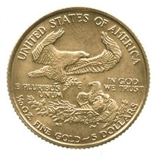 Random Date 1986-2026 $5 American Gold Eagle 1/10 Oz Gold US Mint BU