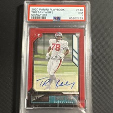 2020 Panini Playbook - Rookies Signatures #146 Tristan Wirfs (AU, RC)PSA 7ππ₯