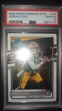2022 panini donruss optic jordan love rookie psa gem mint 10