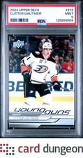 Cutter Gauthier 2024 Upper Deck #212 Young Guns - 125669804 PSA 9