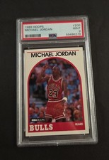 1989-90 Hoops Basketball Michael Jordan #200 PSA 9