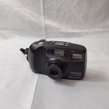 Pentax IQZoom EZY 35mm Film Camera 38-70mm Zoom Auto Focus Red Eye Film Tested