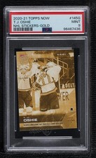 2020-21 Topps Now NHL Stickers Gold TJ Oshie #145G PSA 9 MINT 7ab