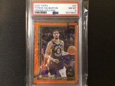 TURESE HALLIBURTON Orange Holo Foil Topps PSA 8 NM-MT /25