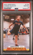 2020-21 Upper Deck UD Canvas Connor McDavid #C154 PSA 10
