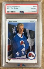 1990 Upper Deck Mats Sundin RC #365 PSA 9 Mint HOF
