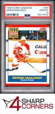 1990 SCORE CANADIAN #350 SERGEI MAKAROV RC FLAMES HOF PSA 10