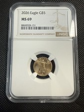 2026 $5 American Gold Eagle 1/10 oz NGC MS69 AGE .9167 Fine Gold