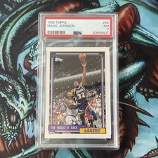 1992 Topps MAGIC JOHNSON The Magic is Back #54 PSA 7