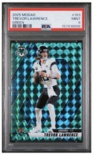 2025 Panini Mosaic #183 Trevor Lawrence Green Mosaic π₯ Jaguars PSA 9