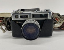 Yashica Electro 35 Rangefinder Film Camera Color-Yashinon DX 45mm f/1.7 w/ Case