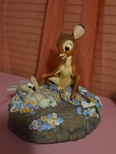 Disney "Bambi 60th Year" Thumper Figurine by Markrita w/Flower Lapel Pin