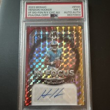 Panini 2023 Mosaic In Focus Signatures Hendon Hooker PSA 7 Auto #IF-HH