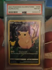 2021 Pokémon Celebrations PIKACHU Psa 8