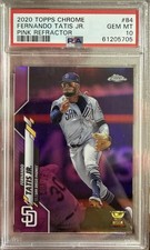 FERNANDO TATIS JR. 2020 Topps Chrome #84 Pink Refractor Rookie Cup PSA 10 Gem