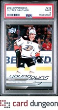 Cutter Gauthier 2024 Upper Deck #212 Young Guns - 109736861 PSA 9