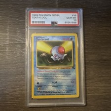 1999 Pokemon TCG Fossil Tentacool 56/62 Unlimited Regular PSA 10 English