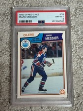 1983 O-PEE-CHEE OPC HOCKEY CARD PSA 8 MARK MESSIER HOF EDMONTON OILERS