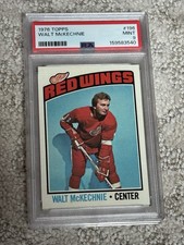 1976 TOPPS HOCKEY CARD PSA 9 WALT MCKECHNIE DETROIT RED WINGS