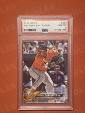 2018 Topps #433 Anthony Santander Rookie PSA 8 Baltimore Orioles Baseball Card