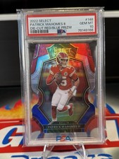 2022 Panini Select Patrick Mahomes Die Cut Red Blue Prizm #148 PSA 10 π₯
