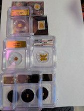 8pc Gold Lot Bullion breakers, ICG,COA card